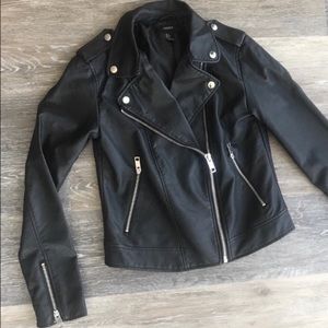 Forever 21 black leather jacket